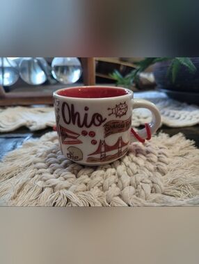 Starbucks Been There Collection Ohio Mini Ornament/Espresso Mug
